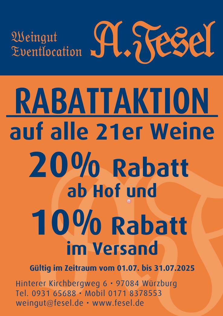 Rabattaktion 2021er Weine